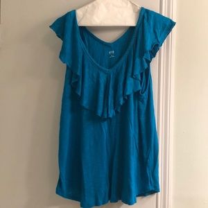 Aqua sleeveless top